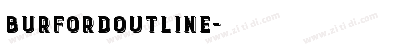 BurfordOutline字体转换