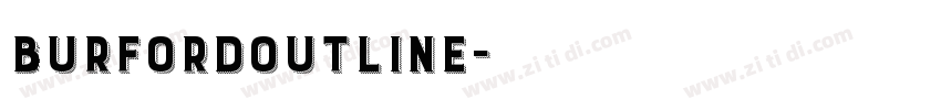 BurfordOutline字体转换