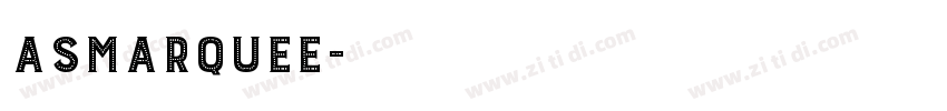 ASMarquee字体转换