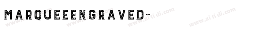 marqueeEngraved字体转换