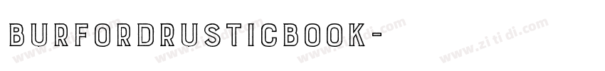 BurfordRusticBook字体转换