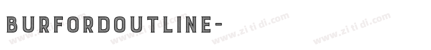 BurfordOutline字体转换