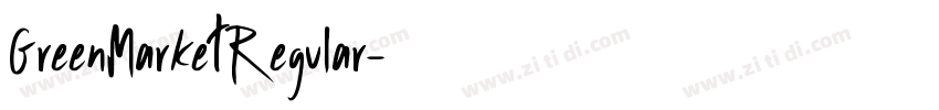 GreenMarketRegular字体转换