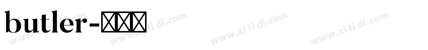 butler字体转换