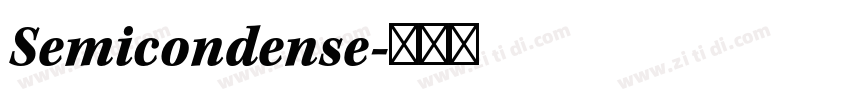 Semicondense字体转换