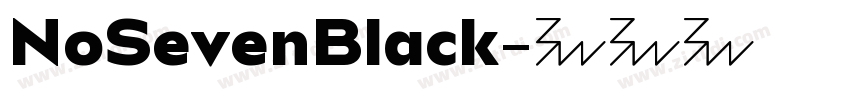 NoSevenBlack字体转换