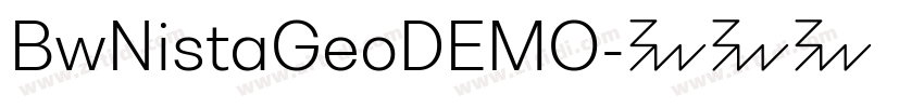 BwNistaGeoDEMO字体转换