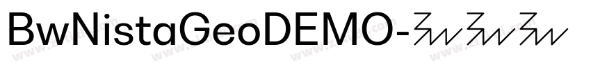 BwNistaGeoDEMO字体转换