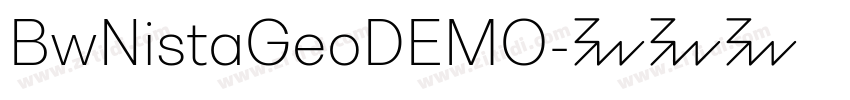 BwNistaGeoDEMO字体转换