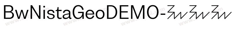 BwNistaGeoDEMO字体转换