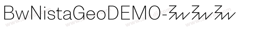 BwNistaGeoDEMO字体转换