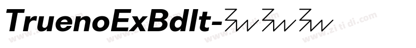 TruenoExBdIt字体转换