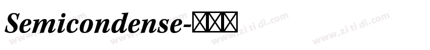 Semicondense字体转换