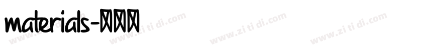 materials字体转换