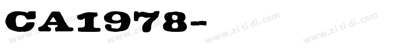 CA1978字体转换