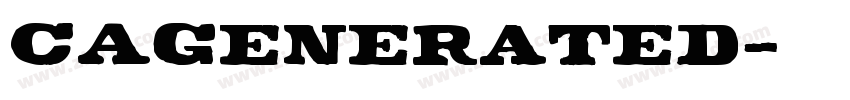 CAGenerated字体转换