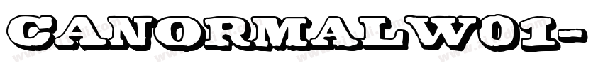 CANormalW01字体转换