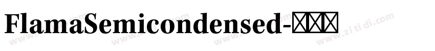 FlamaSemicondensed字体转换