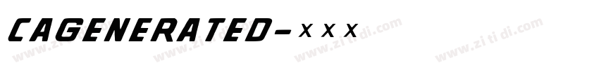 CAGenerated字体转换