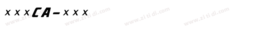 加拿大CA字体转换