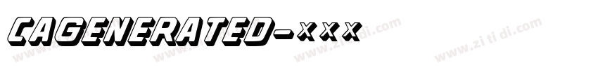 CAGenerated字体转换