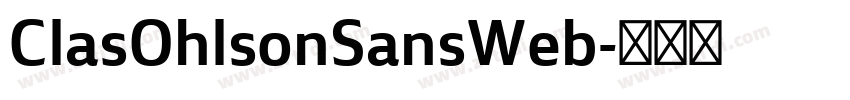 ClasOhlsonSansWeb字体转换