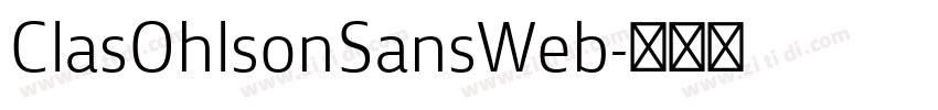 ClasOhlsonSansWeb字体转换