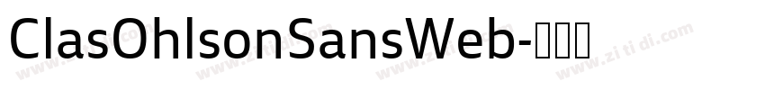 ClasOhlsonSansWeb字体转换