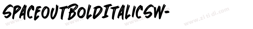 SpaceOutBoldItalicSW字体转换