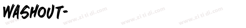 Washout字体转换