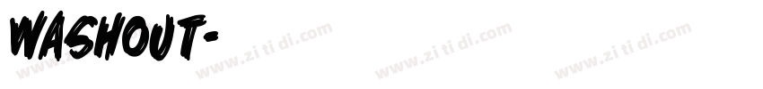 Washout字体转换