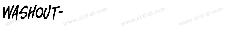 Washout字体转换