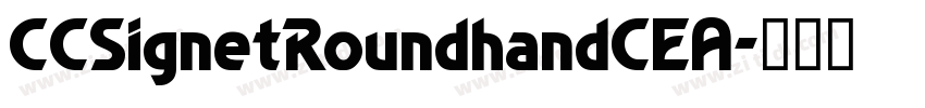 CCSignetRoundhandCEA字体转换