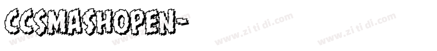 CCSmashOpen字体转换