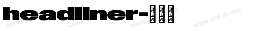 headliner字体转换