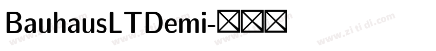 BauhausLTDemi字体转换