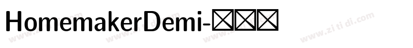 HomemakerDemi字体转换