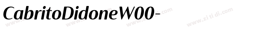CabritoDidoneW00字体转换 CabritoDidoneW00字体转换