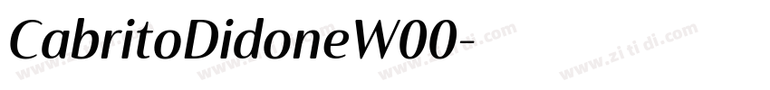 CabritoDidoneW00字体转换 CabritoDidoneW00字体转换