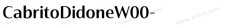 CabritoDidoneW00字体转换 CabritoDidoneW00字体转换