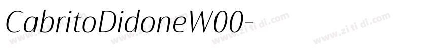 CabritoDidoneW00字体转换 CabritoDidoneW00字体转换
