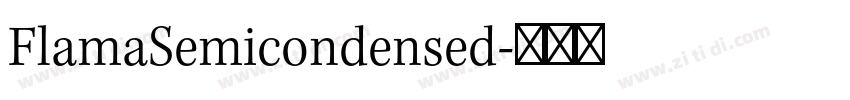 FlamaSemicondensed字体转换