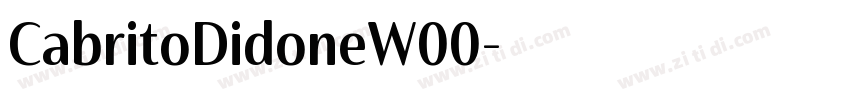 CabritoDidoneW00字体转换 CabritoDidoneW00字体转换