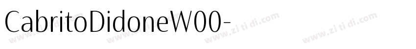 CabritoDidoneW00字体转换 CabritoDidoneW00字体转换