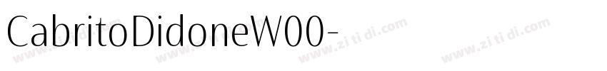CabritoDidoneW00字体转换 CabritoDidoneW00字体转换