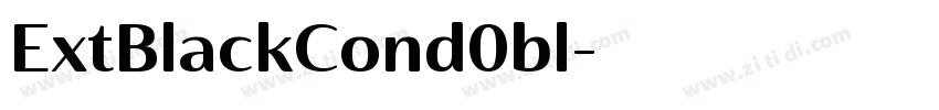 ExtBlackCond0bl字体转换