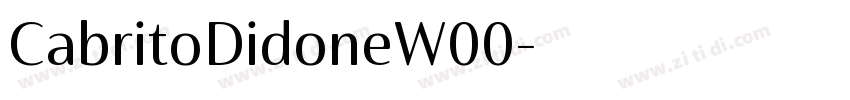 CabritoDidoneW00字体转换 CabritoDidoneW00字体转换