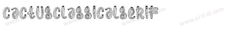 CactusClassicalSerif字体转换