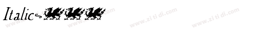 Italic字体转换