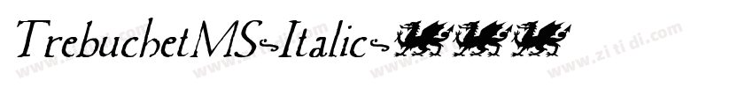 TrebuchetMS-Italic字体转换